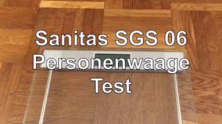 Sanitas SGS 06 Personenwaage Test  WAAGENTESTDE [upl. by Annuaerb667]