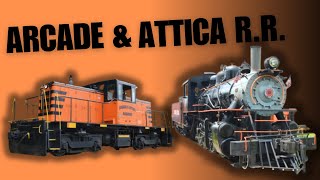 Riding the ARCADE amp ATTICA Excursion Train in New York State behind Diesel AND Steam [upl. by Ahseyi]