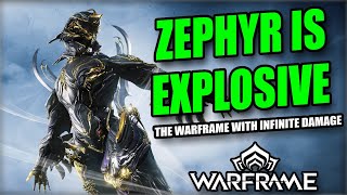 This BIRD Has NUKES Zephyr Prime Build  Warframe 2024 [upl. by Adyela507]