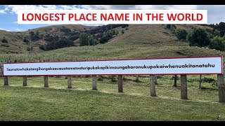 Longest Place Name in the World  New Zealand  Driving [upl. by Amabelle133]