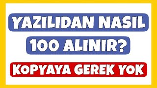 Yazılıdan Nasıl 100 Alınır Sınavlardan Yüksek Not Alma Taktikleri [upl. by Assena]