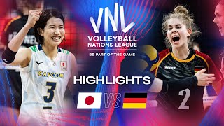 🇯🇵 JPN vs 🇩🇪 GER  Highlights  Week 1  Womens VNL 2024 [upl. by Eisiam]