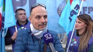 Polizia Locale protesta in Campidoglio “Tutelateci”  Canale 10 [upl. by Nakasuji166]