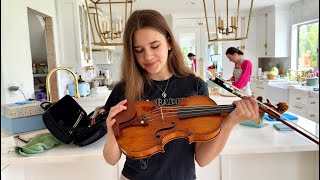 Karolina Protsenko is testing a new violin [upl. by Swanhilda500]