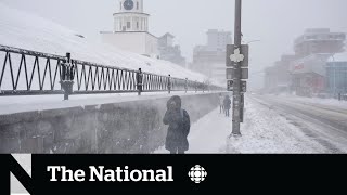 Atlantic Canada hit with heaviest snowfall in 20 years [upl. by Siusan332]