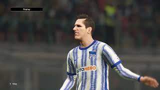 HERTHA BERLIN NEW FOOTBALL SQUAD GAMEPLAY PES 2021 [upl. by Lasonde]