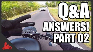 QampA ANSWERS Part 2  Harley Iron 883 Sportster [upl. by Naujaj]