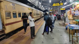 Mumbai CSTM Tuticorin Special Express Train Arrival Announcement At Solapur Railway Station [upl. by Glenden]