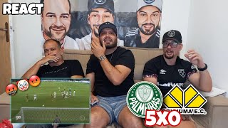 REACT PALMEIRAS 5X0 CRICIÚMA  ESTÃO VOANDO NOVAMENTE BRASILEIRÃO [upl. by Adora]