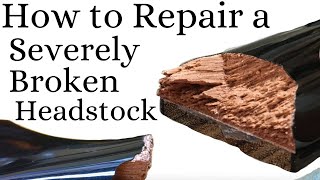 How to Repair a Broken Headstock 💔 Beau Hannam Guitars and Ukuleles [upl. by Buell]