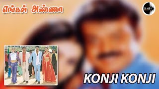 Konji Konji Pesum Song  Engal Anna Movie  Vijayakanth  Prabhu Deva  Namitha  Track Muics India [upl. by Anitteb]