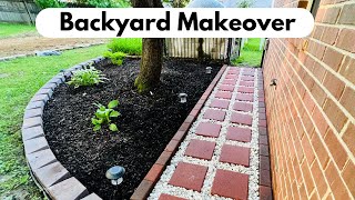 Paver Installation  Pathway Stepping Stones Garden Decoration DIY Backyard Makeover [upl. by Akeit233]