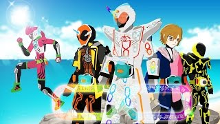 Pivot Kamen Rider Ghost Mugen and Greateful Henshin and Finisher【ExAid cameo】【仮面ライダーゴースト】HD [upl. by Gnilhsa]