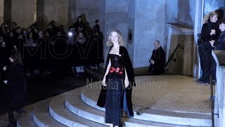 Natalia Vodianova  Paris Fashion Week 23 janvier 2024 show défilé Armani Haute Couture [upl. by Whitford]