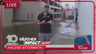 Parts of Downtown Sarasota flooded Friday morning after Helene [upl. by Yeaton]