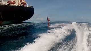 Wakeskating Great Barrier Reef [upl. by Phelia]