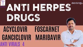 Antiviral Drugs Pharmacology Malayalam Herpes Treatment Acyclovir Chickenpox Herpes Drugs malayalam [upl. by Neved495]