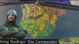 Can I get quotMio Cidquot and quotLegacy of the Campeadoresquot IN ONE LIFE as EL Cid in CK3 [upl. by Aryam442]