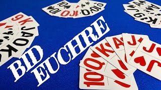 How To Play Euchre  Bid  Card Games [upl. by Tugman]