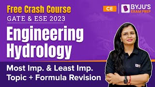 Engineering Hydrology Important Topics amp Formula Revision  GATE 2023 amp ESE 2023 Civil CE Exam [upl. by Maffa]