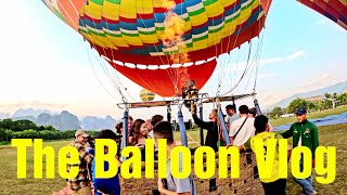 Vang Vieng Up Up and Away in The Balloon Vlog Laos [upl. by Danuloff]