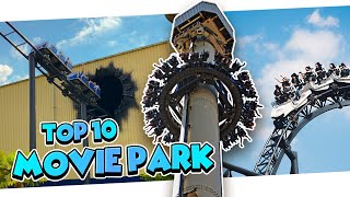 Top 10 Attraktionen im Movie Park Germany 2024 [upl. by Urian]