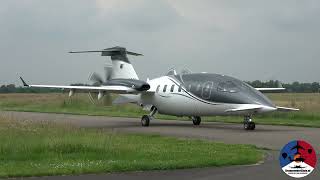 Departure DIPPY P180 Avanti II EVO at Teuge Airport [upl. by Erasme]