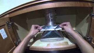 How to Install a Microwave Hood with Exhaust Fan  DIY [upl. by Retsel]