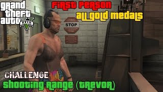 GTA 5 ★ Shooting Range Trevor All Gold Medals [upl. by Inuat]