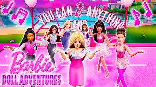 Barbie Doll Adventures  🎶 quotWelcome To Doll Worldquot Official Barbie Music Video [upl. by Ayek]