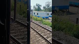 Train no 12490 Bikaner SF Express Train High speed crossing on track with ICF coach 🚂 [upl. by Acinnad608]