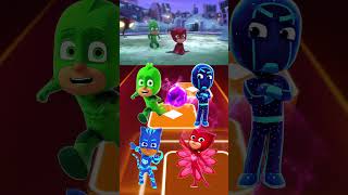 PJ Masks  Gekko 🆚 Night Ninja 🆚 CatBoy 🆚 Owlette X Dance Song Tiles Hop EDM Rush shorts [upl. by Devondra]