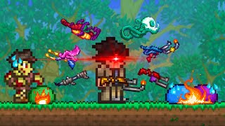 Terraria But I Can Only Use Flamethrowers [upl. by Ahselef]