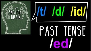 Past Tense ed Pronunciation My English Brain [upl. by Yeliah]