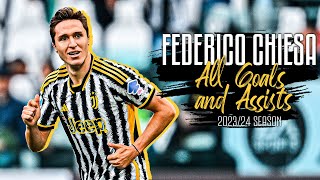 All of FEDERICO CHIESAs GOALS and ASSISTS in the 202324 Season [upl. by Jocelyne37]