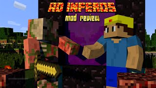 Ad Inferos Mod Review for 18 and 1710 Tons of new Content added in to the Nether [upl. by Airdnala]