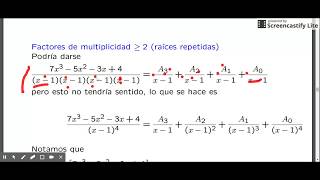 Fracciones parciales raíces repetidas [upl. by Nalra]