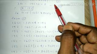 5Use Euclids division algorithm to find HCF of 1651 and 2032  Express the HCF in form of 1651m [upl. by Euell]