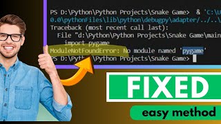 How to Solve ModuleNotFound Error in Python in VSCode 2023 [upl. by Ayin940]