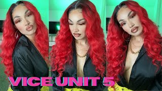 Sensationnel Vice Unit 5 🔥Beautiful Synthetic Red Wig Install [upl. by Rufena]