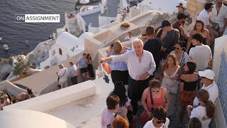 Santorini tourism Instagram vs reality  On Assignment  ITV News [upl. by Bonnes]