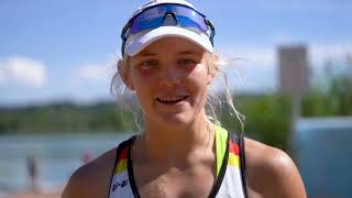 2022 World Rowing Under 19 amp Under 23 Championships  reactions from U23 medallists [upl. by Eardna]