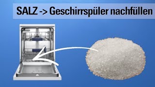 Salz in die Spülmaschine nachfüllen  Geschirrspüler  Geschirrspülmaschine [upl. by Yenahs]