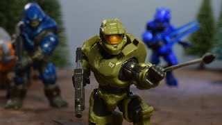 Chief VS Banished Outpost  Halo Mega ConstruxBloks Stopmotion Xmas Toymation Fest Entry [upl. by Nydia]