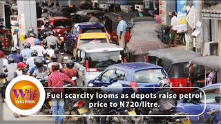 Fuel Queues Return As Depots Raise Petrol Price To N720Litre  WUN Hosts Discuss [upl. by Oicnoel766]