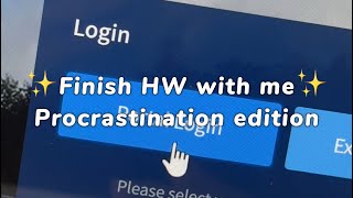 🎧finish HW with me💻  procrastination edition korean students studymotivation asmr university [upl. by Anasor52]