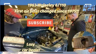 Wolseley 6110 gets its first service in about 50 years air filter last changed in 1975 [upl. by Nalliuq234]