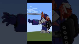 Minecraft Pixel Art Time Lapse  PPL Request   Voltes V shorts voltesvlegacy minecraft [upl. by Haleeuqa]