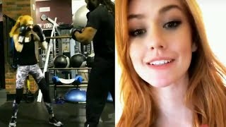 Katherine McNamara  Instagram Story Videos  July 27 2017 [upl. by Anitsirc]