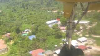 Landing at Tioman island airport Malaysia May 2013 [upl. by Iemaj598]